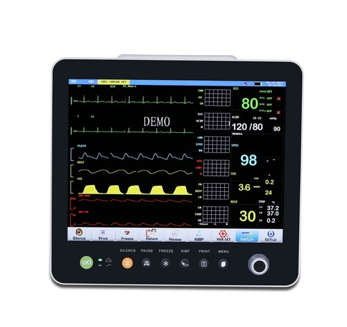 Monitor de pacientes de 6 parámetros con pantalla de 15 pulgadas